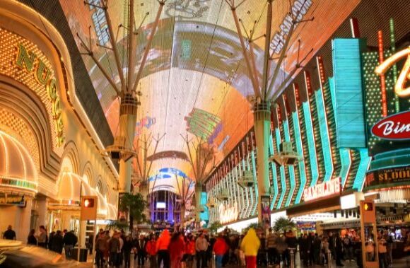 The Fremont Street Casino in Downtown Las Vegas Makes a Big Impression