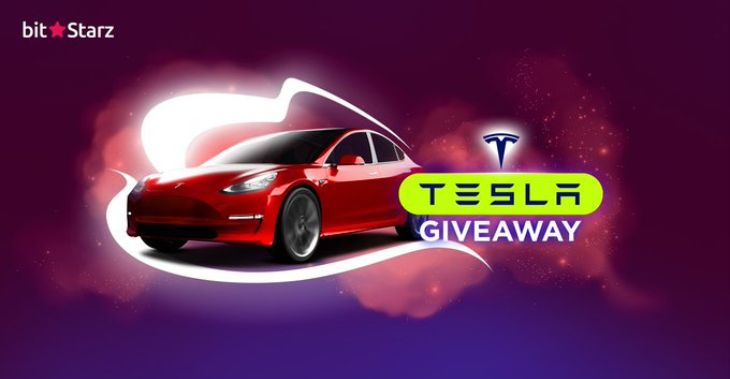 Play at BitStarz to land a draw for Tesla Model 3