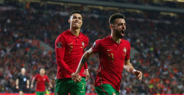 Portugal enters 16 with doubles against Uruguay from Fernandes