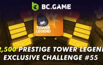Prestige Tower Legend Challenge #55 goes live on BC.Game