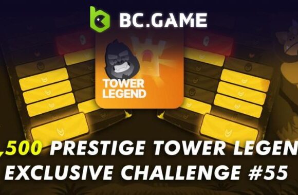 Prestige Tower Legend Challenge #55 goes live on BC.Game