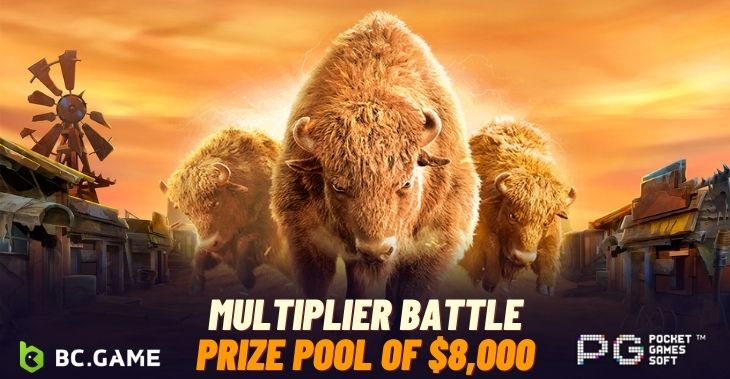 Multiplier Battle of PGSoft at BC.Game offers $8,000 prize pool