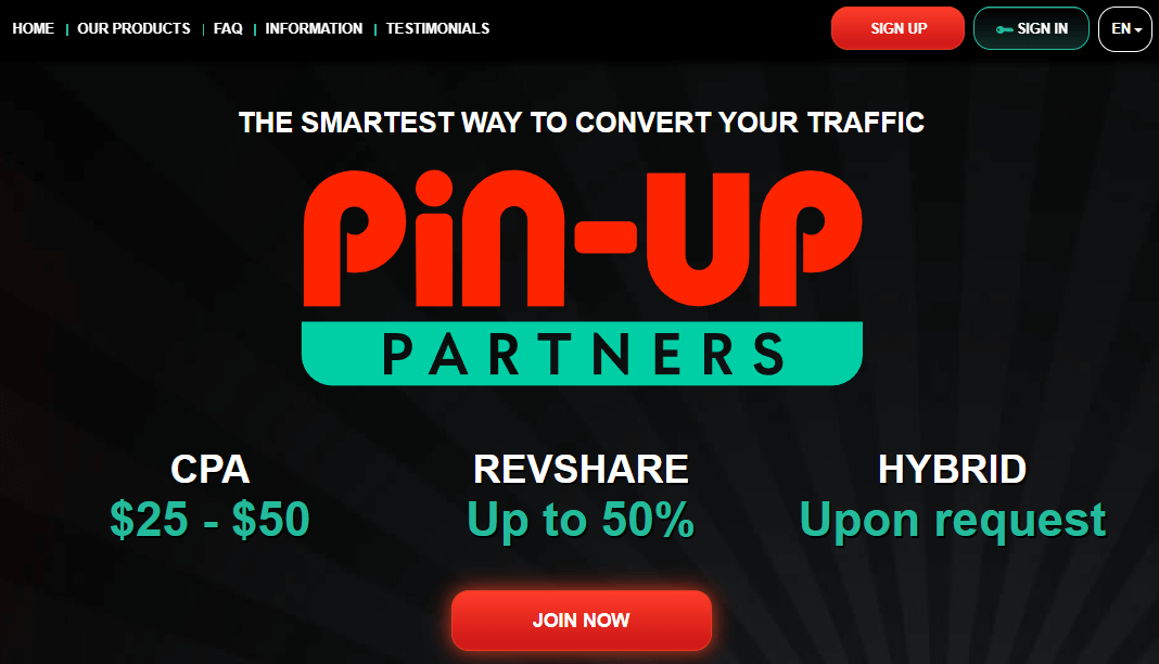 Pin Up Casino Affiliate Program
