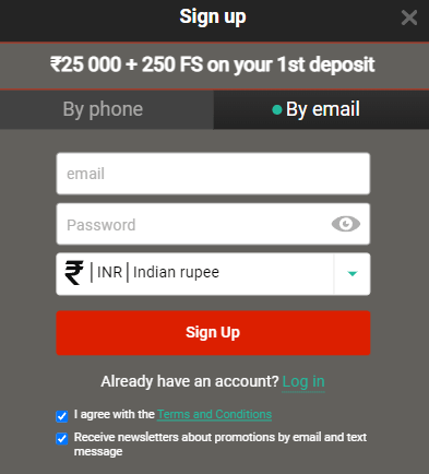 Pin Up Casino - Sign Up Process