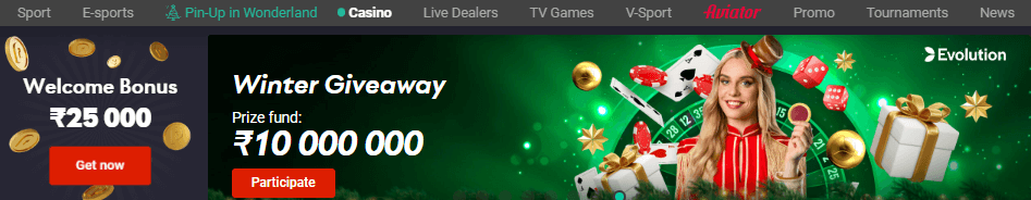 Pin Up Casino- User Interface