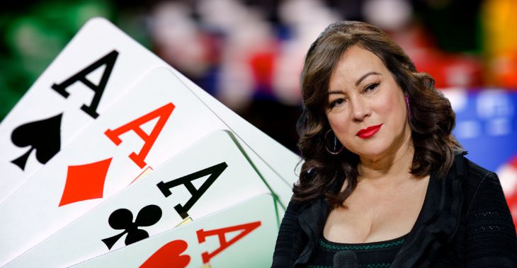 Jennifer Tilly wins and loses on the episode of High Stakes Poker