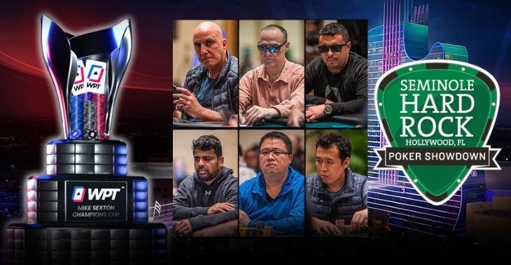 Six players make the WPT Seminole Hard Rock Poker Showdown final table