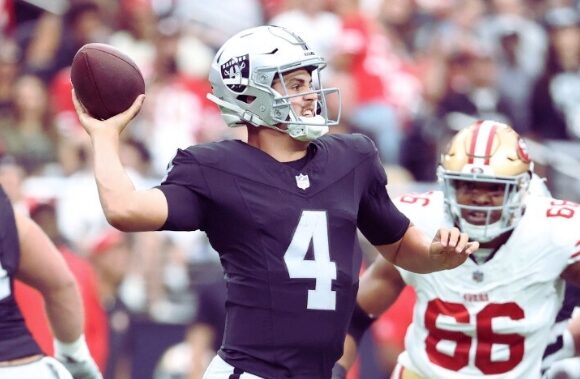 Aidan O’Connell leads Raiders to register 34-7 win over 49ers