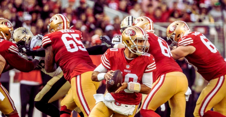 The San Francisco 49ers go through the NFL rules before contesting the preseason opener