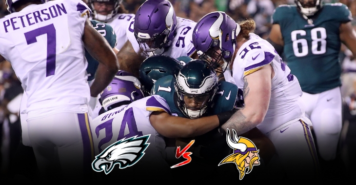 Preview of Eagles versus Vikings in the NFL